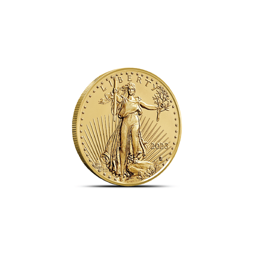 1/10 oz Gold American Eagle Tube (50 Coins, BU)